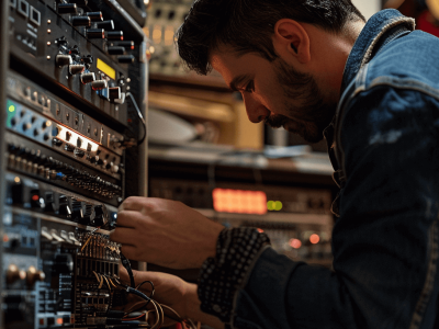 gefen_23233_a_man_fixing_a_Amplifiers_with_a_blank_bright_backg_21e392c9-3995-4426-bd7f-a3fa836b0d40-2