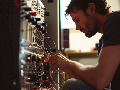 gefen_23233_a_man_fixing_a_Amplifiers_with_a_blank_bright_backg_36e886ca-5c09-4375-adf0-27ed635c30c9-2